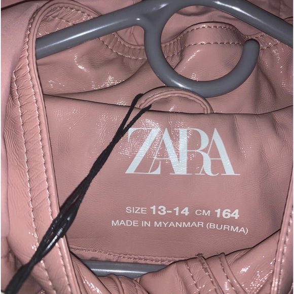 NWT ZARA Rubberized Raincoat - Picture 5 of 6
